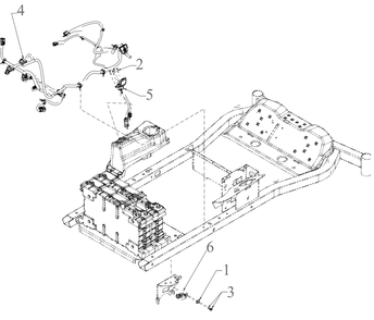 Harness Diagram and Parts List for ZT1-42E (34BBA2CS710)(2022) Cub Cadet Lawn Tractor